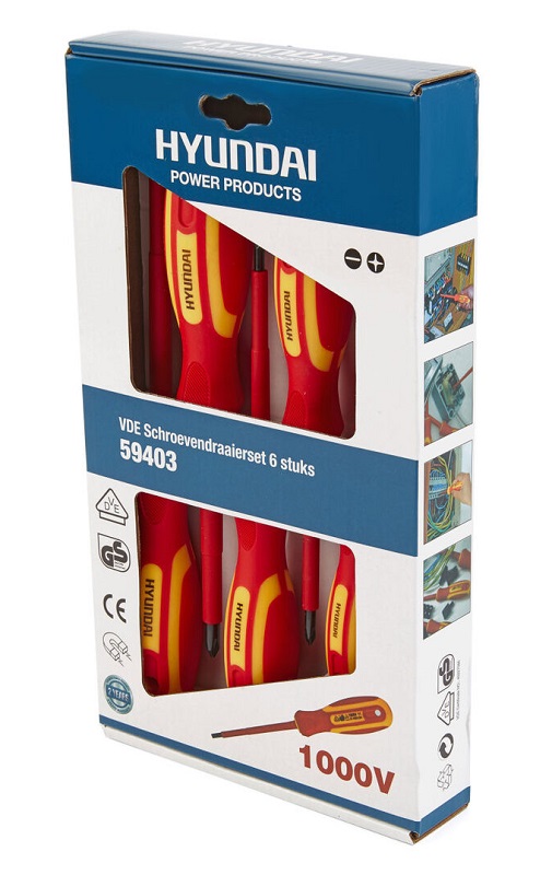 Sada šroubováků VDE 6 kusů, HYUNDAI
