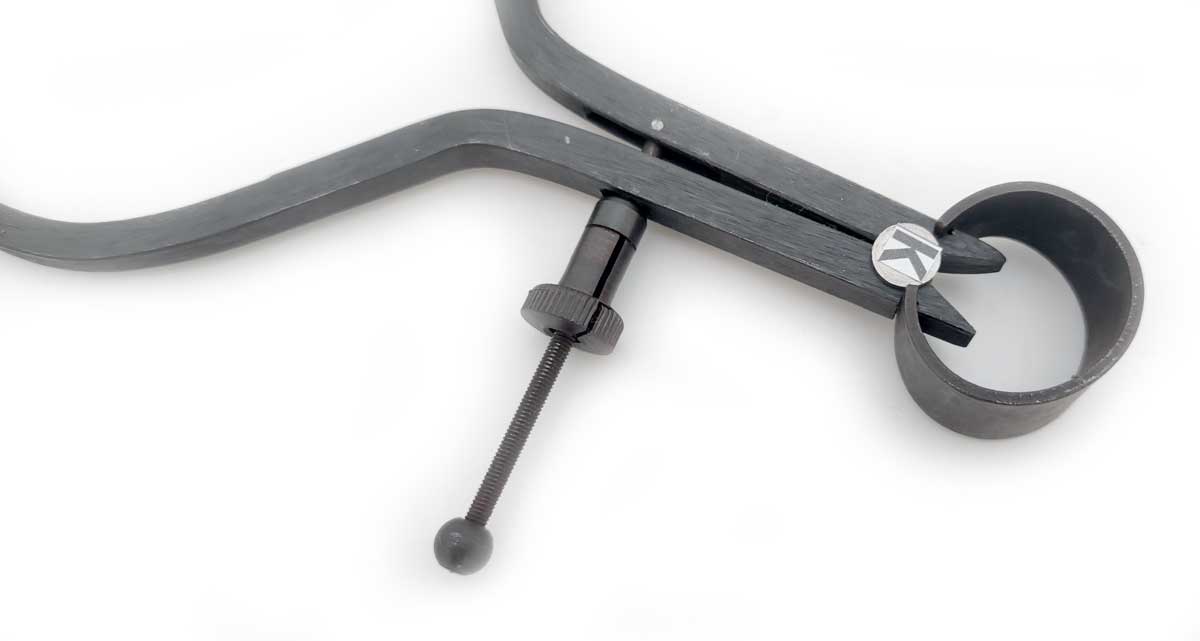 Hmatadlo vnější ČSN 25 1210 se stavěcím šroubem, 0-120 mm, délka 150 mm, KM