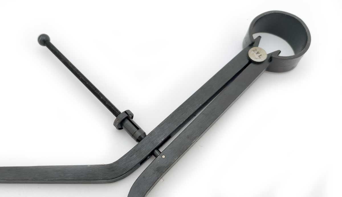 Vnější hmatadlo ČSN 25 1210 se stavěcím šroubem, 0-250 mm, délka 300 mm, KM