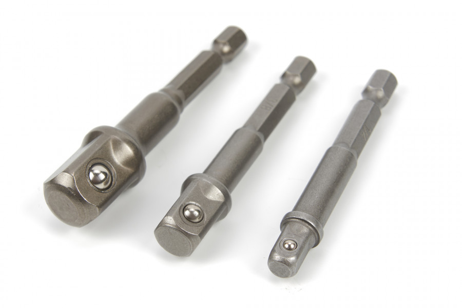 Sada adaptérů a magnetických hlavic 1/4", 3/8" a 1/2", 8 dílů