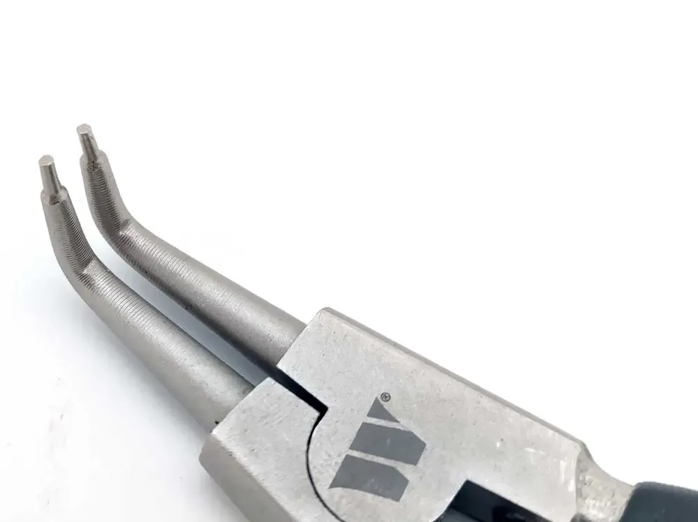 Kleště na vnitřní pojistné kroužky ,,seger", zahnuté 175 mm, Welzh