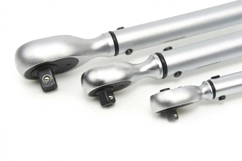 Profesionální momentové klíče 1/4", 3/8", 1/2" s rozsahem 5 - 330 Nm, obousměrné, certifkát přesnosti, sada 3 ks