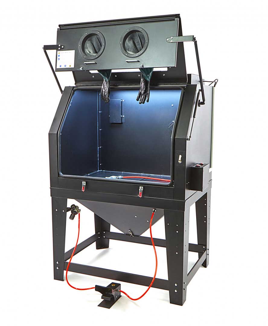 Profesionální pískovací box SBC 500 s odsáváním - kabina pro tryskání (pískovačka)