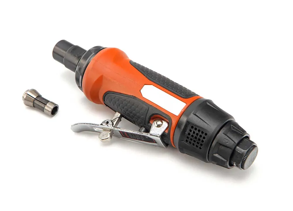 Pneumatická (vzduchová) mini bruska, variabilní otáčky, s kleštinami 3 a 6 mm, až 25 tis. ot/min