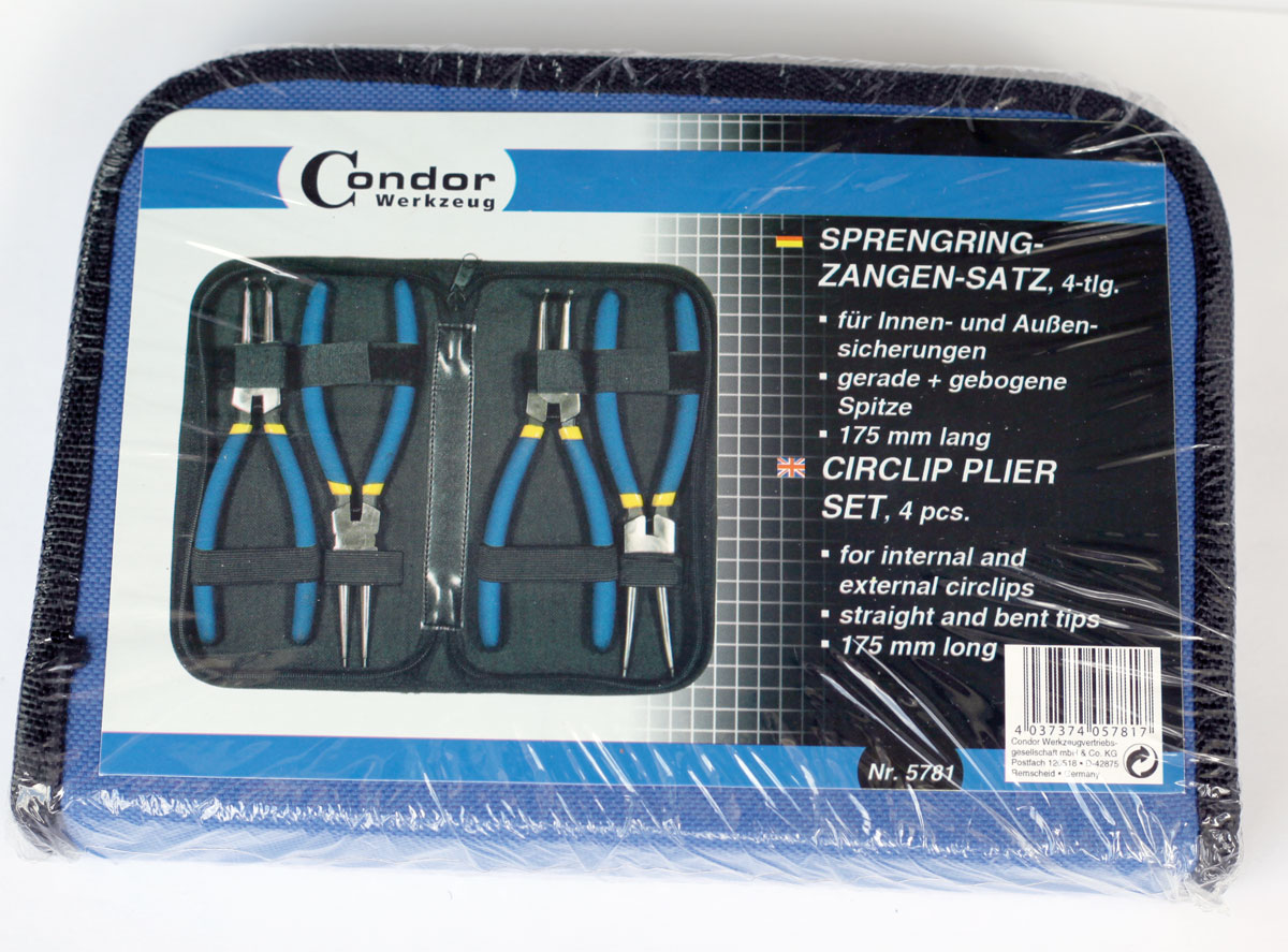 Kleště "SEGER", 2 / 175 mm, 4 díly, Condor Werkzeug