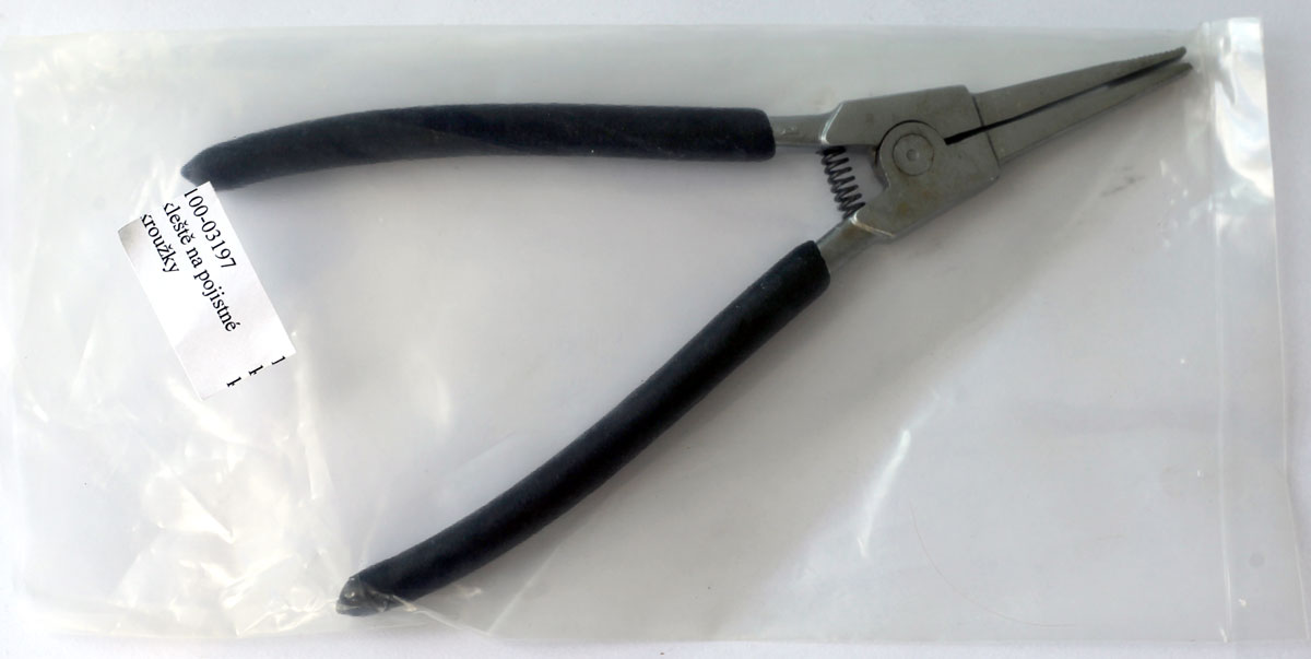 Kleště na pojistné kroužky, zahnuté 90°, pro kardany 210 mm, Condor Werkzeug