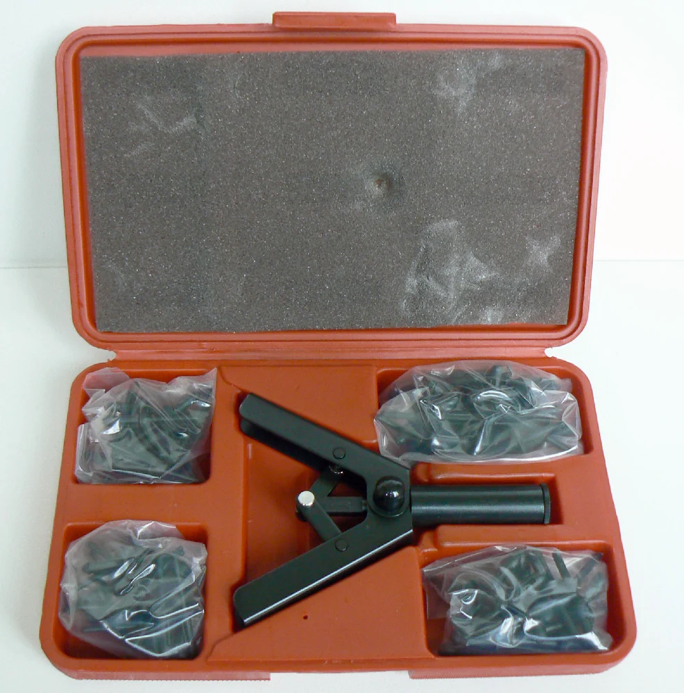 Kleště nýtovací pro plastové nýty sada 81 dílů, Triumf