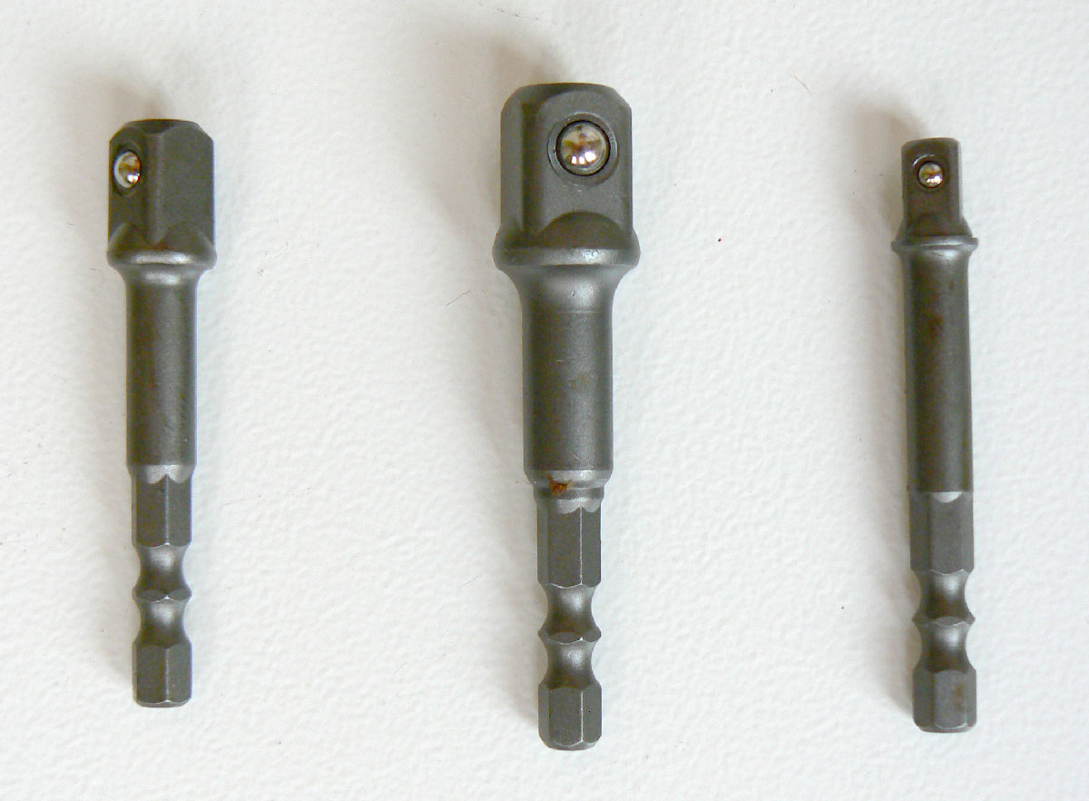 Adaptéry pro elektrické nářadí 3 díly, CrV, Condor Werkzeug