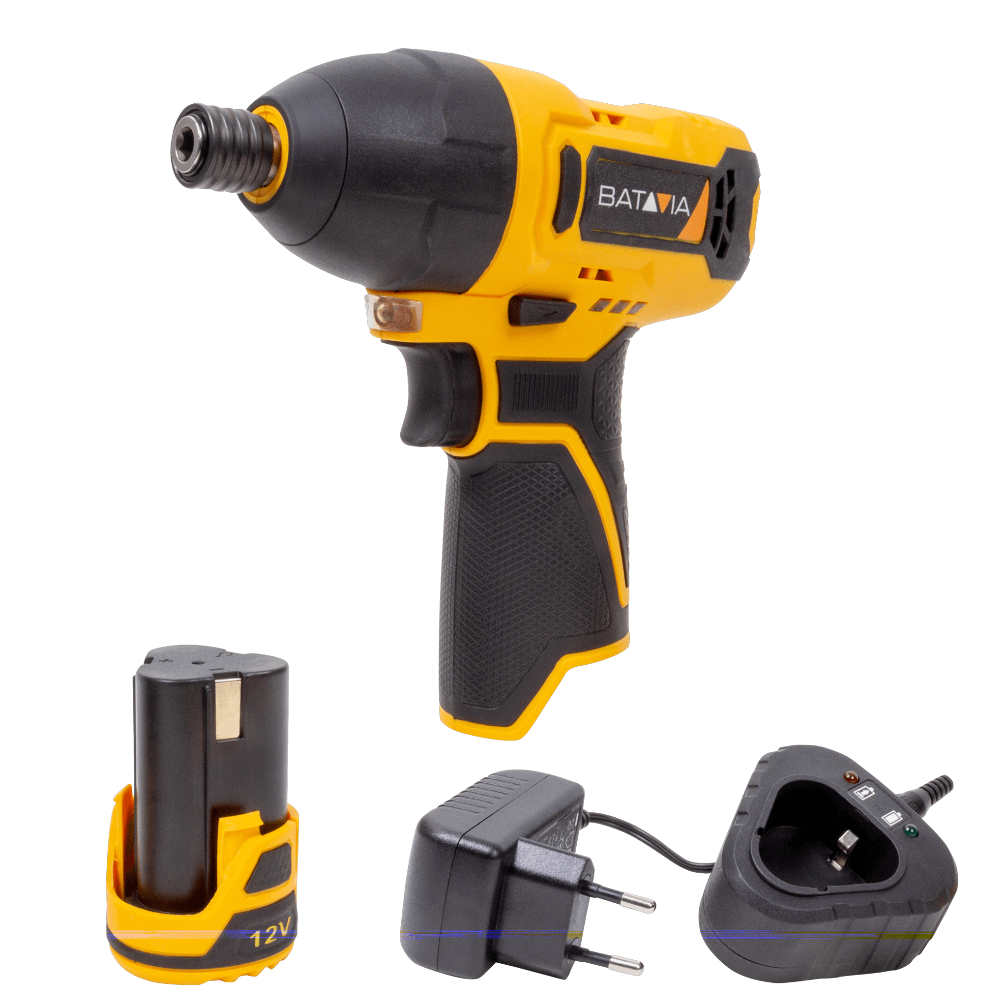 Aku bezdrátový rázový utahovák nejen pro kutily, max. toč. moment 120Nm, bez baterie a nabíječky, 12V Li-Ion, bateriová platforma FIXXPACK BATAVIA