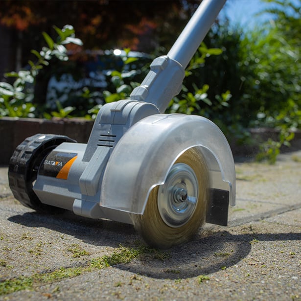 Aku bezdrátový kartáč na čištění spár, odstraňovač plevele, mechu a nečistot, 18V Li-Ion, 1200ot./min., průměr 100mm, bez baterie a nabíječky, bateriová platforma MAXXPACK BATAVIA