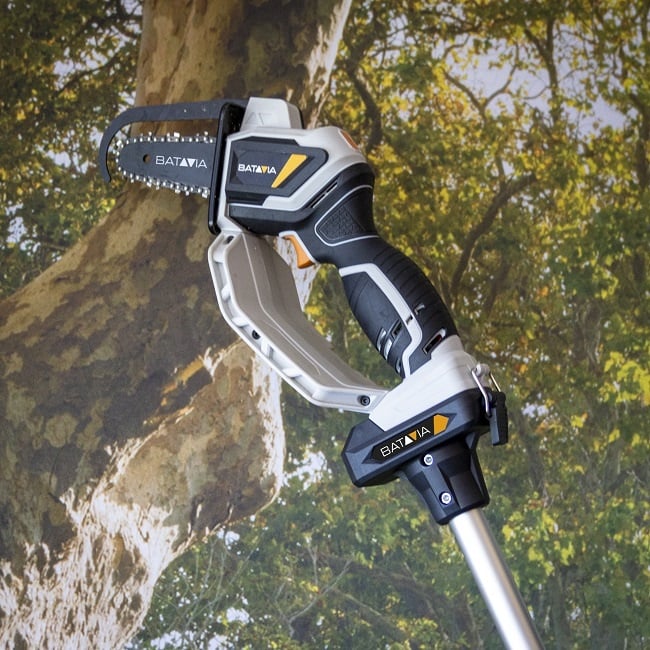 Prodlužovací řezací hřídel 124cm pro AKU elektrické bezdrátové řetězové pily, jednoruční pilky NEXXSAW V2 BATAVIA