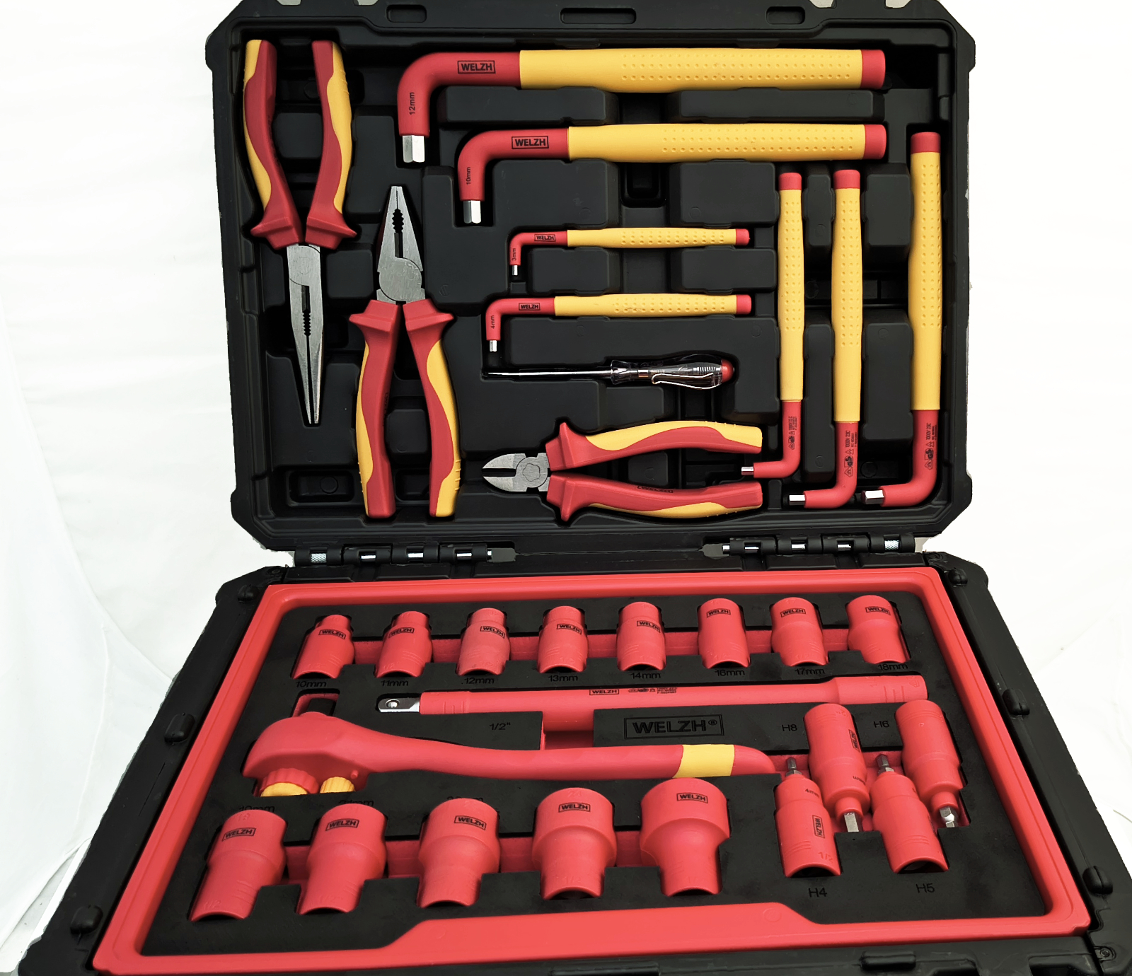 Komplexní sada nářadí VDE do 1000V, pro elektromobily a hybridy, Welzh