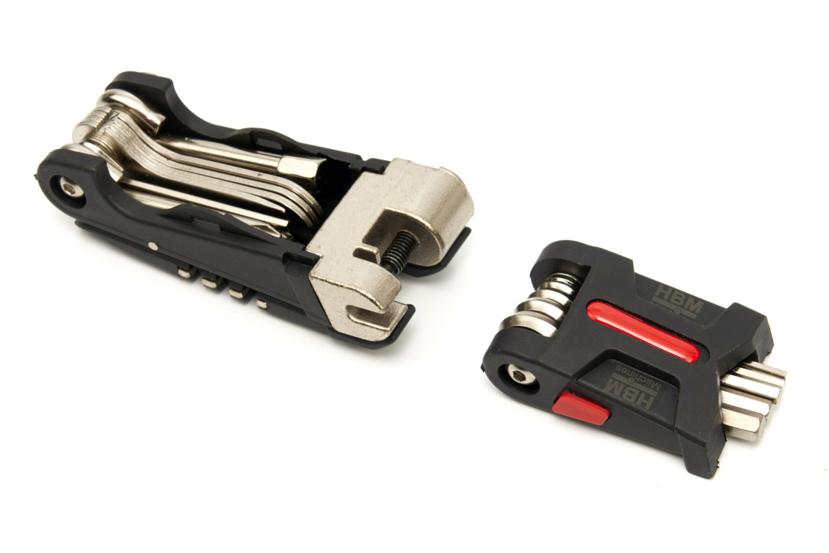 Skládací komplexní 19 dílné nářadí na kolo včetně nýtovačky, inbusů, klíčů atd., malý rozměr, 285 g