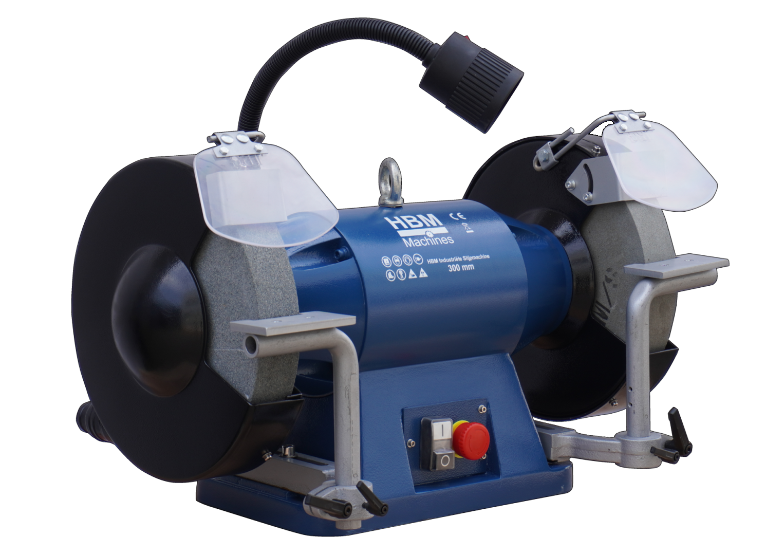 Velká průmyslová bruska, 2 koutouče 300 mm, 2.2kW,  3f/ 400V, 90 kg