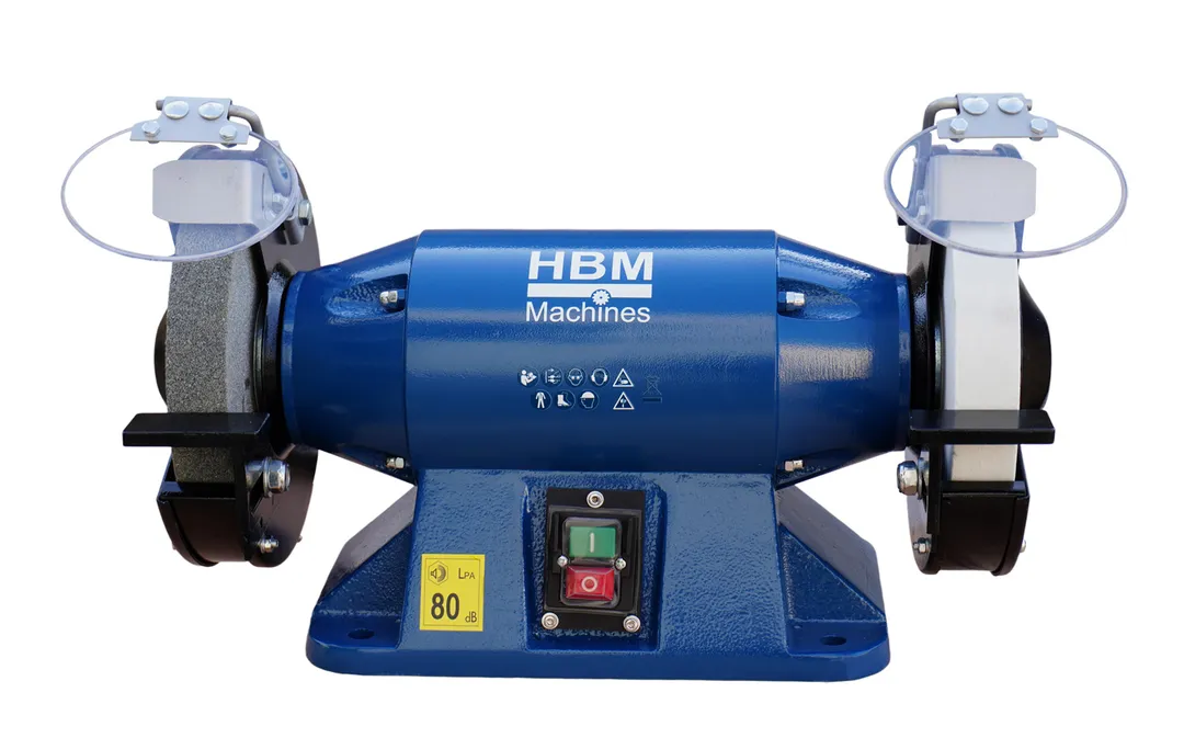 Průmyslová litinová bruska, 2 koutouče 200 mm, 900 W,  28 kg