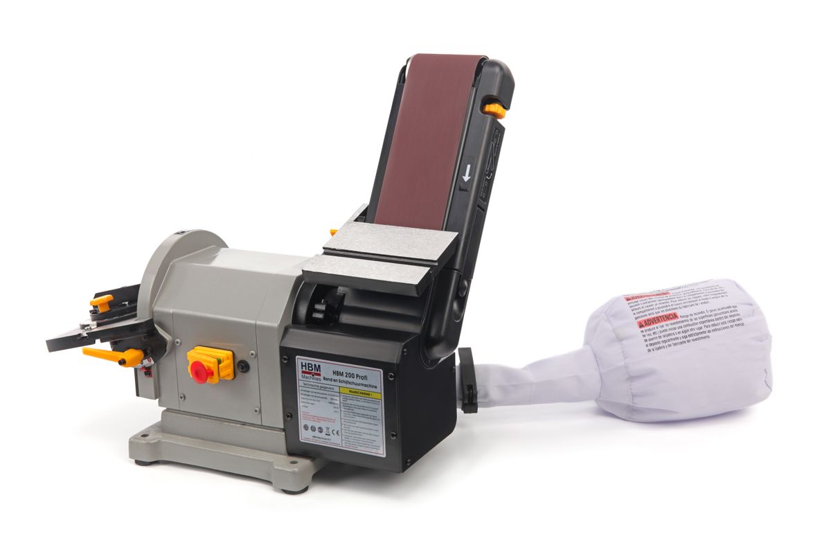 HBM 200, kombinovaná pásová a kotoučová bruska, 500W, 26 kg