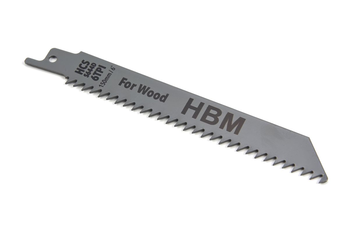Sada pilových plátků na dřevo (pro šavlovou pilu H131843-TT), 150 mm, 6 TPI, 5 dílů