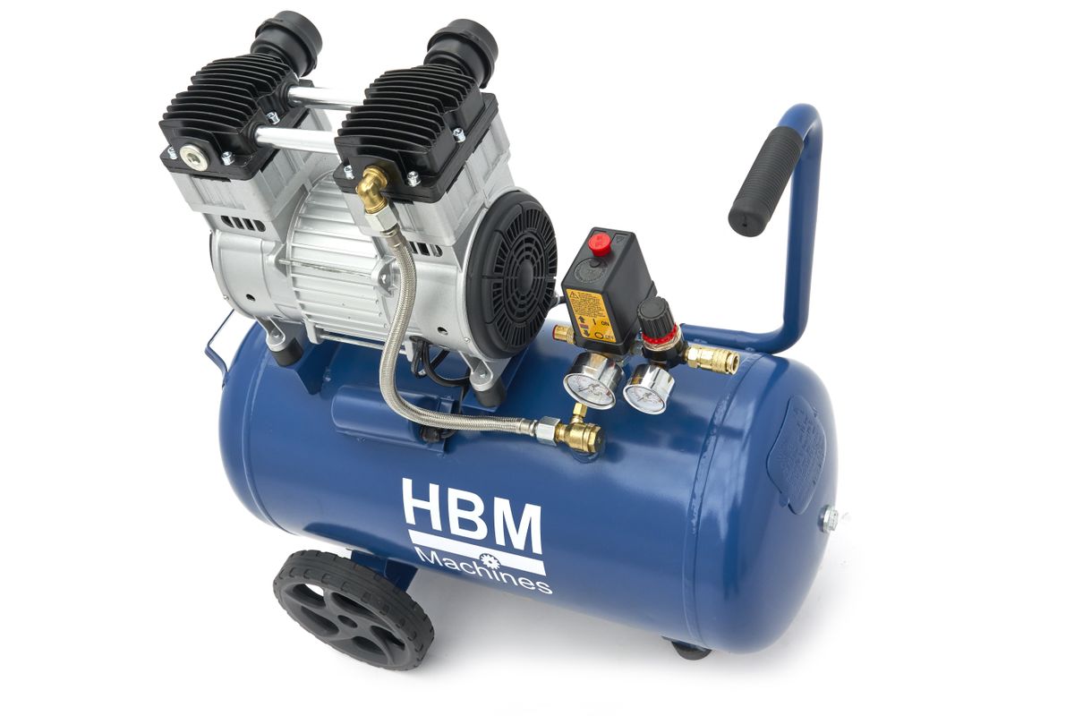 Tichý kompresor, 2HP, 50l, HBM