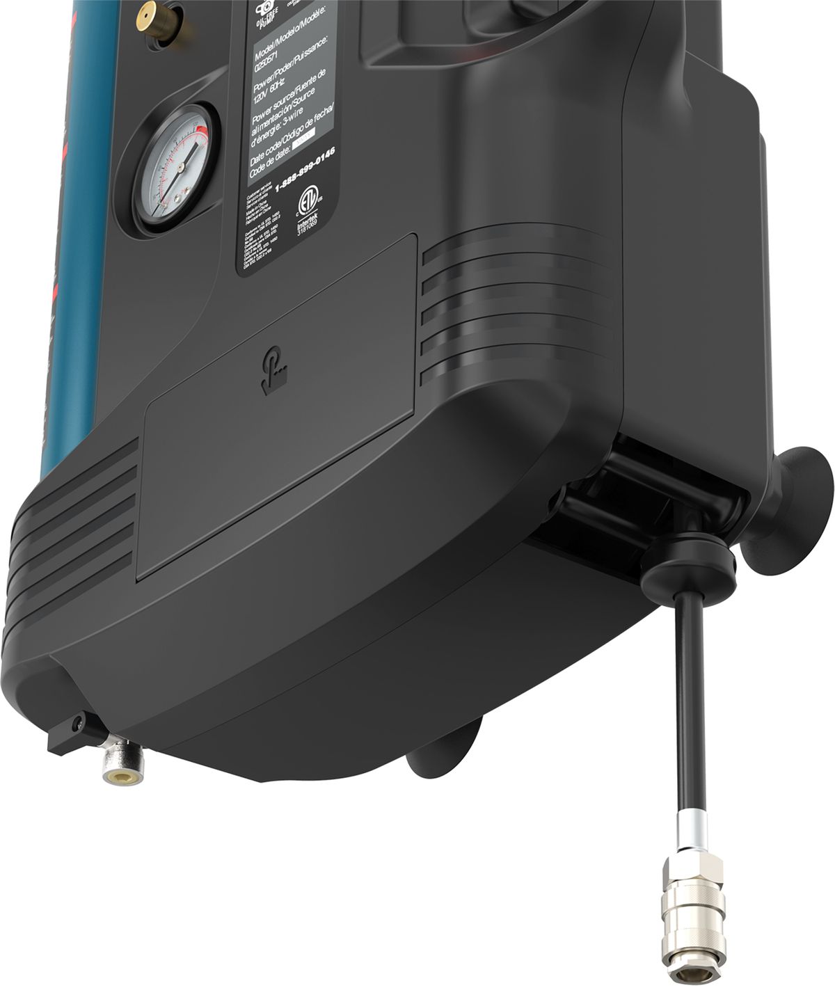 Nástěný a přenosný kompresor, 1,5HP, 2l, HBM
