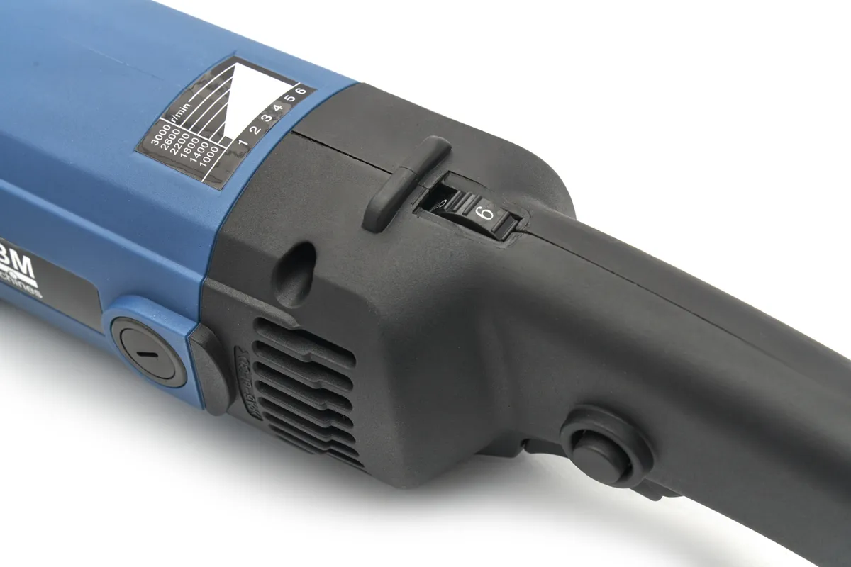 Profesionální satinovací a kartáčovací stroj (bruska), vario otáčky, 1.200 W, max. 3.000 ot/min