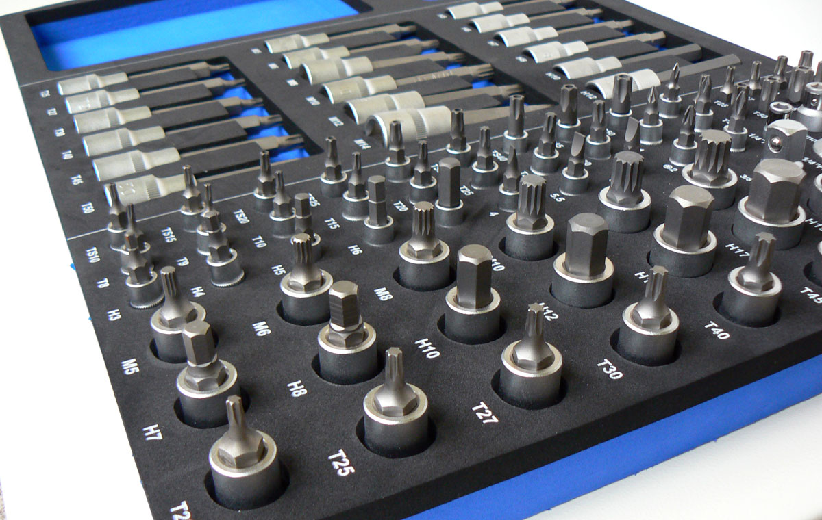 Modul zástrčných hlavic, 87 dílů, 565 x 395 x 35 mm, Condor Werkzeug