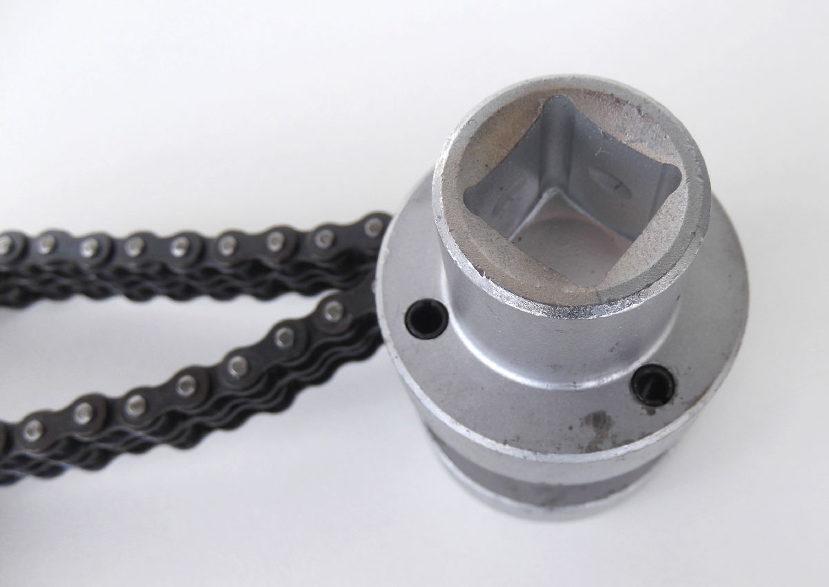 Klíč na olejové filtry řetězový, dvojitý řetěz, 60-170 mm, Triumf