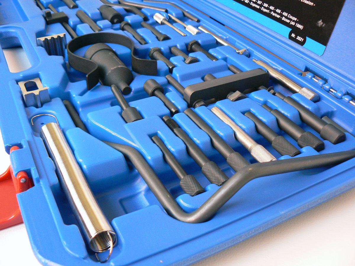 Aretační přípravky na rozvody Peugeot a Citroen, sada 36 dílů, Condor Werkzeug