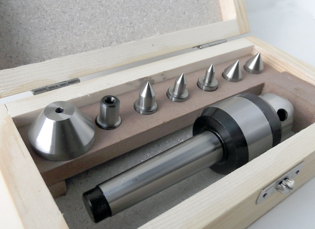 Otočný hrot s výměnnými nástavci pro soustruh, MK2 - sada 9 dílů, Warco