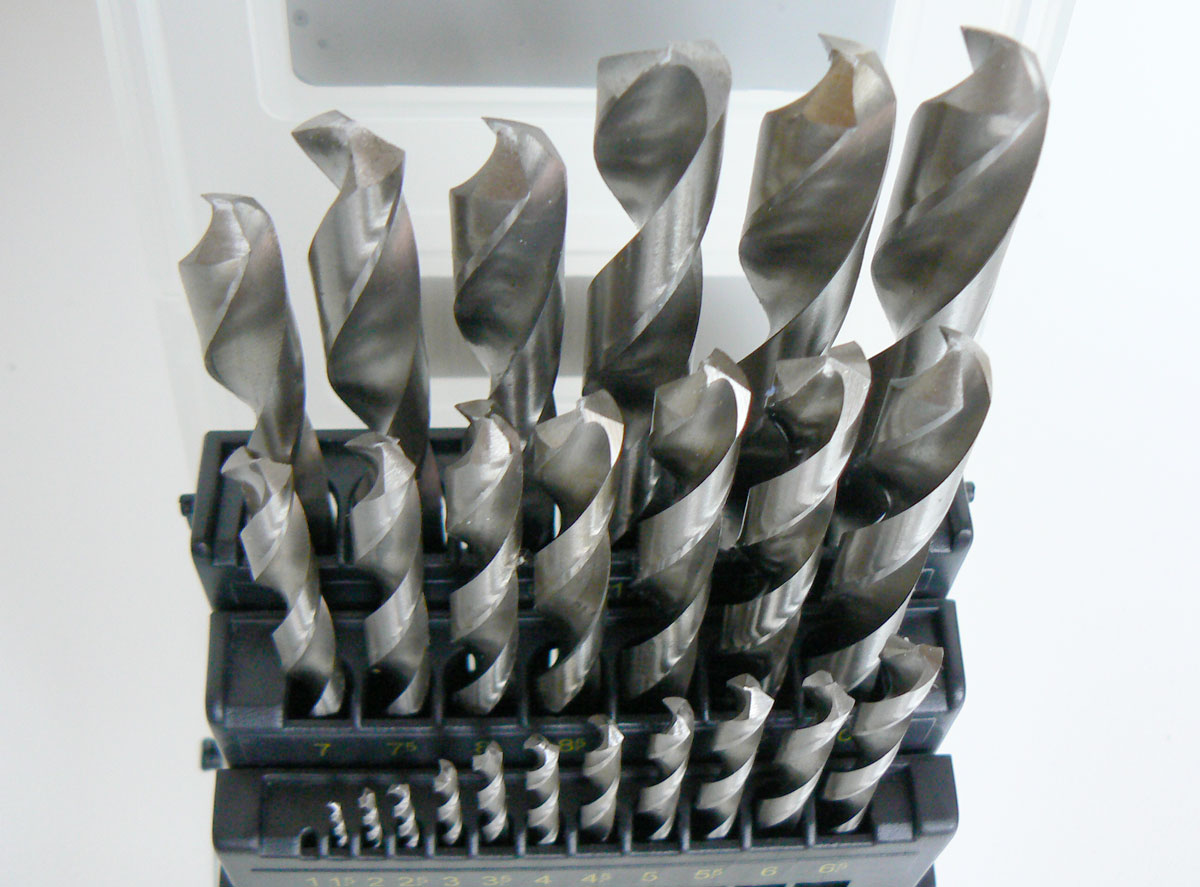 Vrtáky broušené - sada 25 dílů, HSS, DIN 338, Triumf