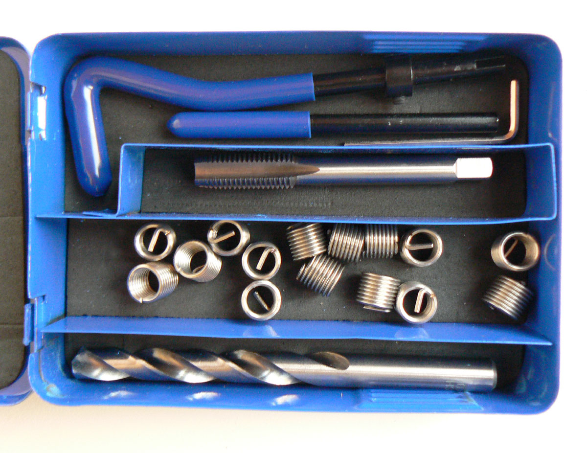 Sada na opravu závitů  M14 x 1.5, nerezové vložky, Condor Werkzeug