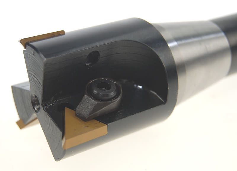 Frézovací nástroj s VBD - průměr 40 mm, 3 břity, kužel R8, Warco