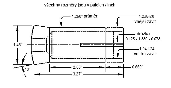 Přímá kleština 5C, metrická, kulatá - průměr upnutí 6 mm, Warco