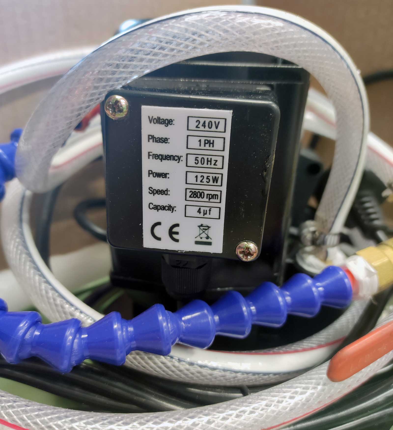 Nezávislý chladicí systém pro obráběcí stroje, pro chladivo, emulzi a řezný olej, 125W, Warco