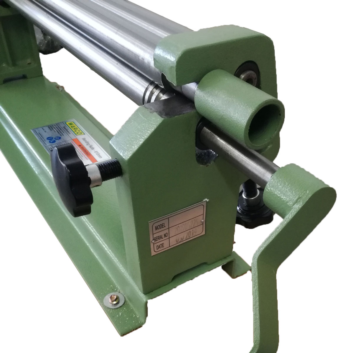 Ruční průmyslová zakružovačka-stáčečka plechu, pro šířku až 610 mm, 44 kg, Warco