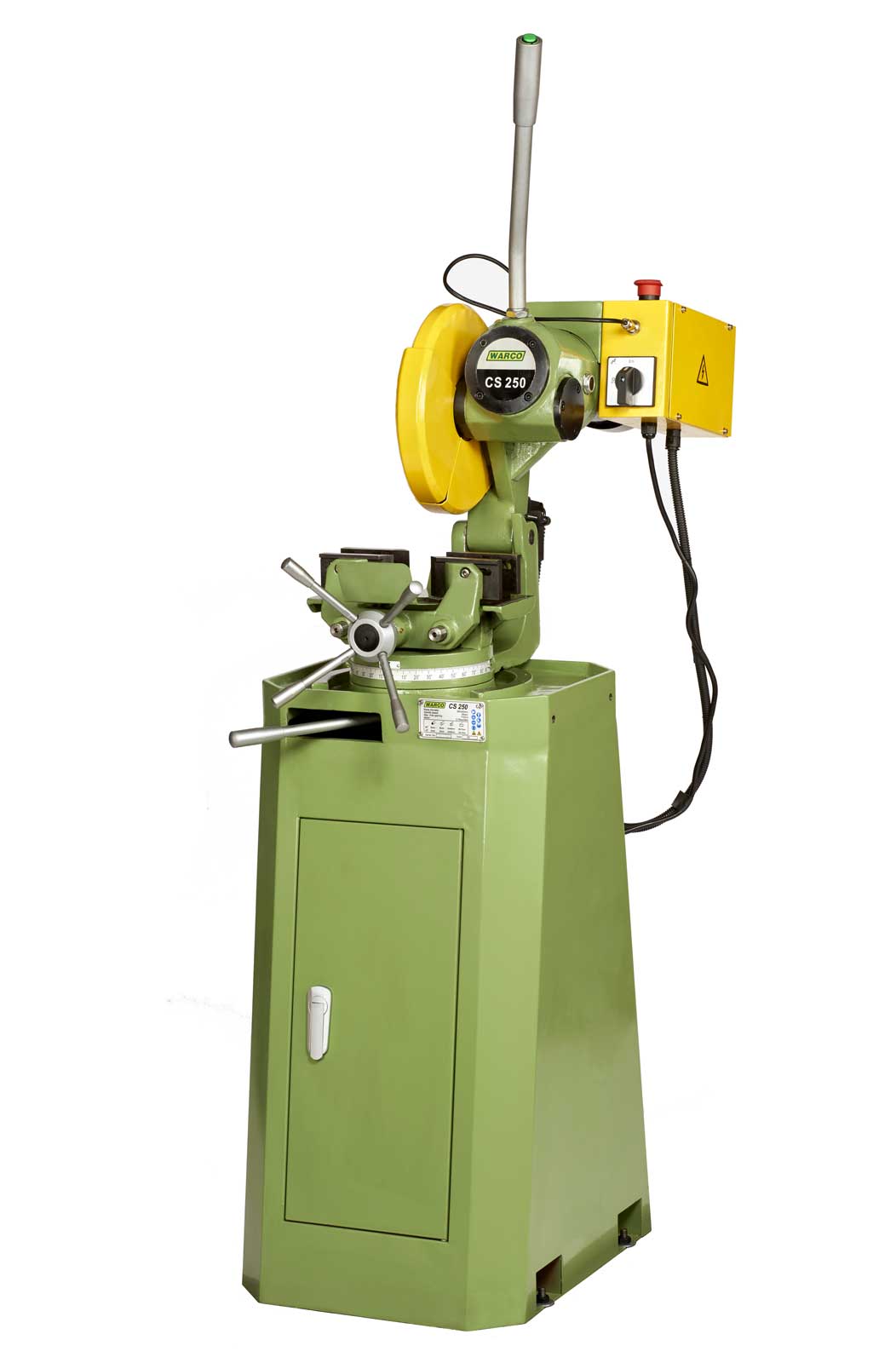 Warco CS 250 profesionální kotoučová pila na kov s podstavcem a chlazením, 1f