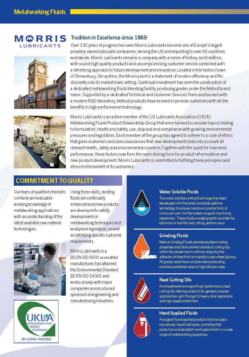 Morris Supercut 2000 - univerzální vodou ředitelná, částečně syntetická řezná, chladící kapalina (emulze), 10l