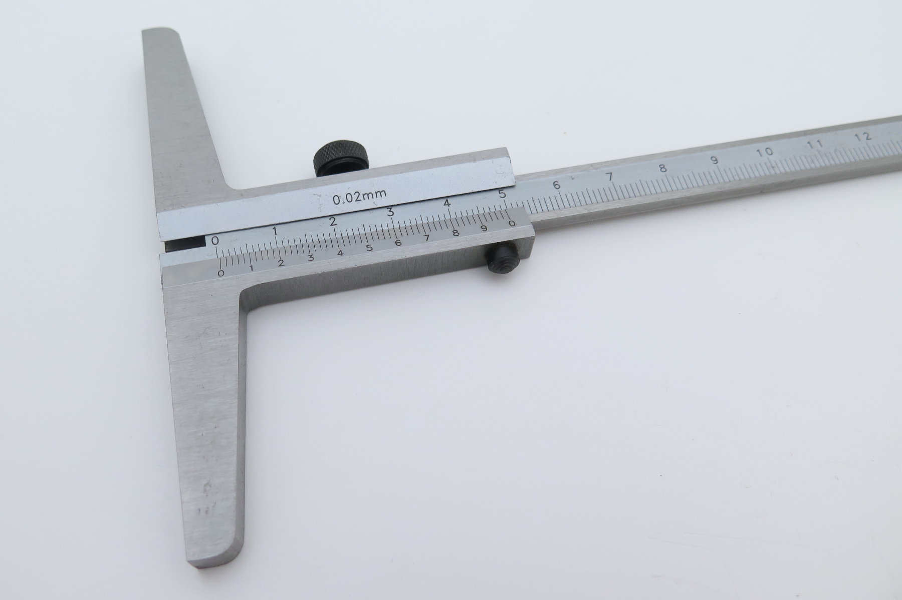 Hloubkoměr bez nosu ČSN 25 1280, DIN 862, 200mm, KM