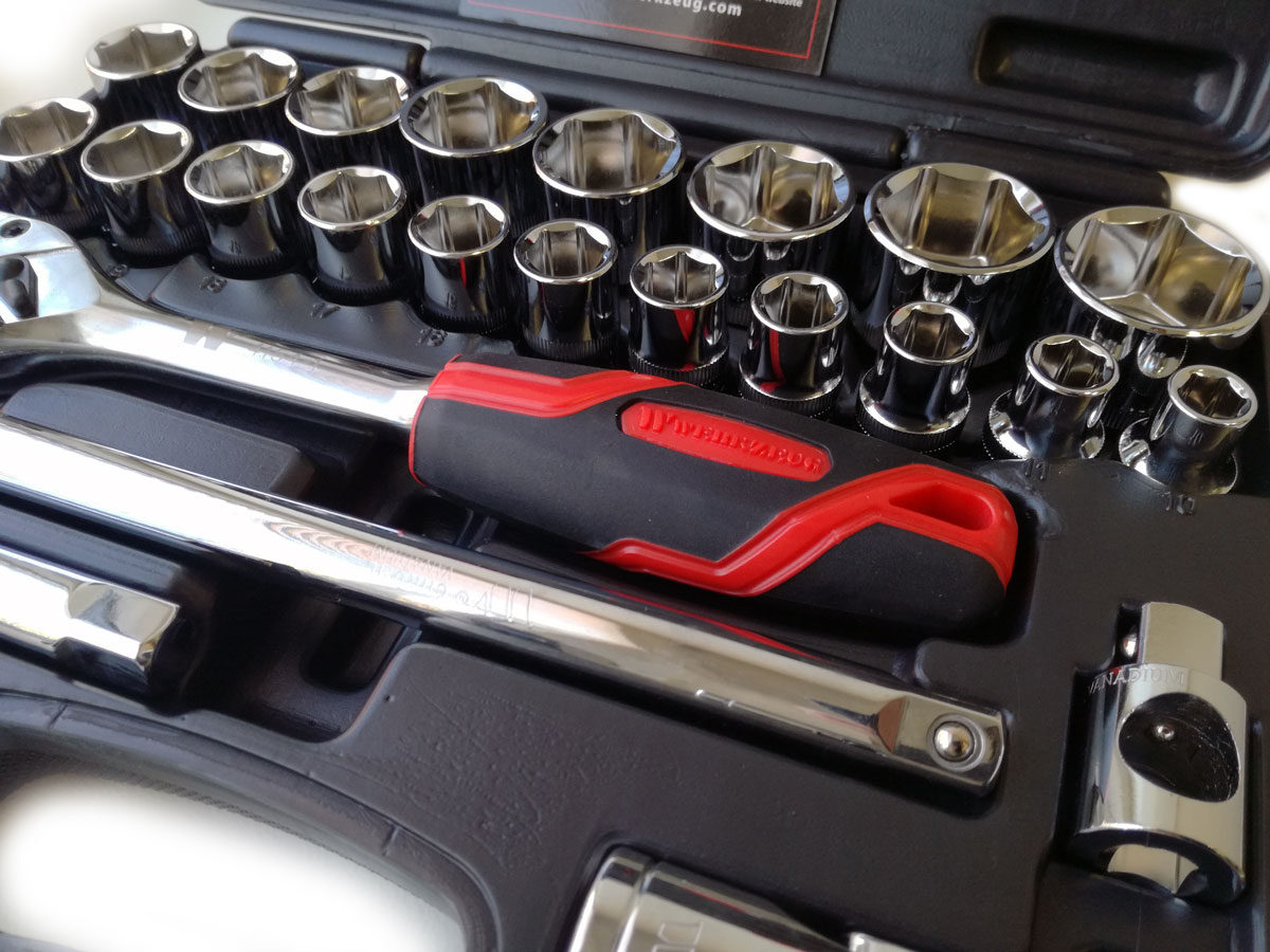 Gola sada 1/2", standardní hlavice, 27 dílů, Welzh