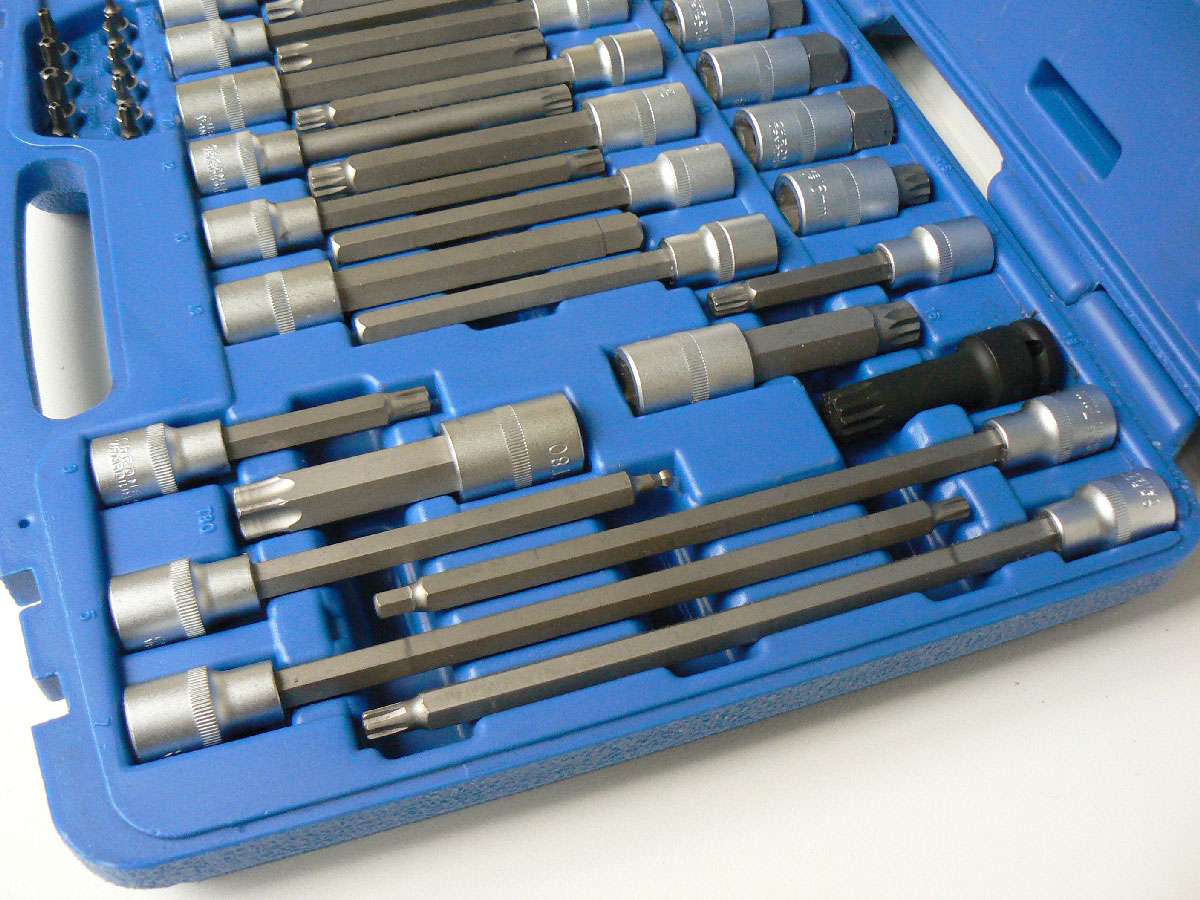 Hlavice zástrčné Inbus, T-profil, Ts-profil, XZN- sada 40 dílů, Condor Werkzeug