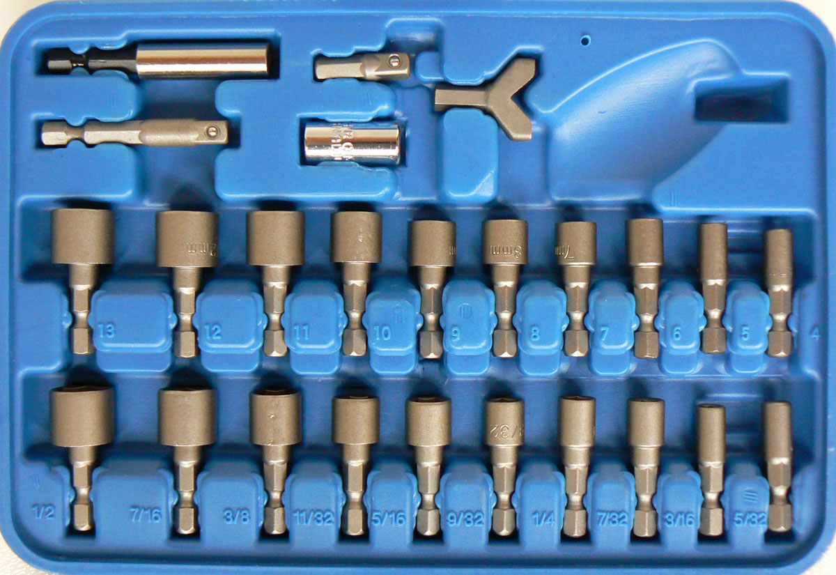 Bity, hlavice nástrčné, šroubovák pro bity 1/4", profi sada 122 dílů, Condor Werkzeug
