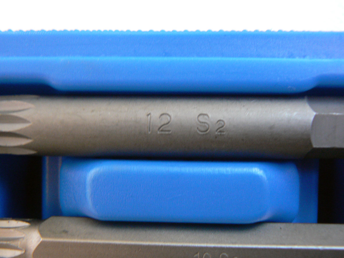 Bity 10 mm, XZN M5-M12, adaptér 1/2", materiál S2, 11 dílů, Condor Werkzeug