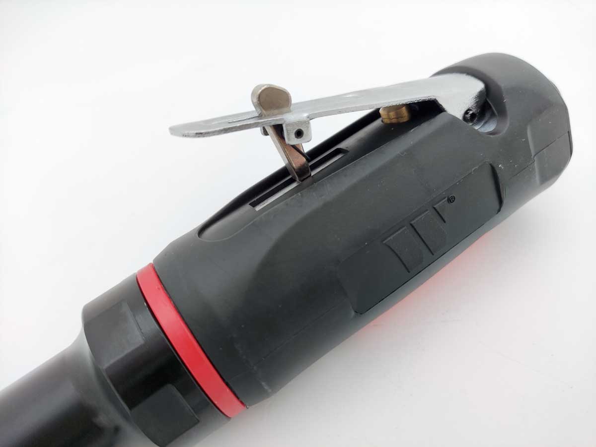 Pneumatická (vzduchová) kombinovaná bruska s kleštinou 6 mm, extra dlouhá 340 mm, Welzh