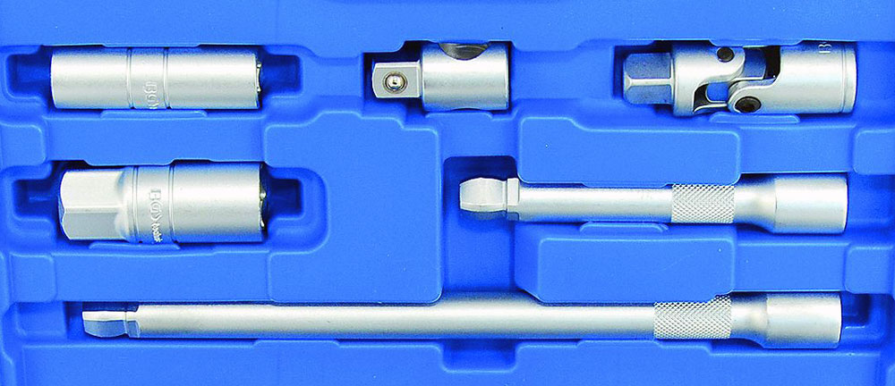 Gola sada 1/2", 5/16"-1.1/4", 6 hranné hlavice, 27 dílů, palcové, Triumf