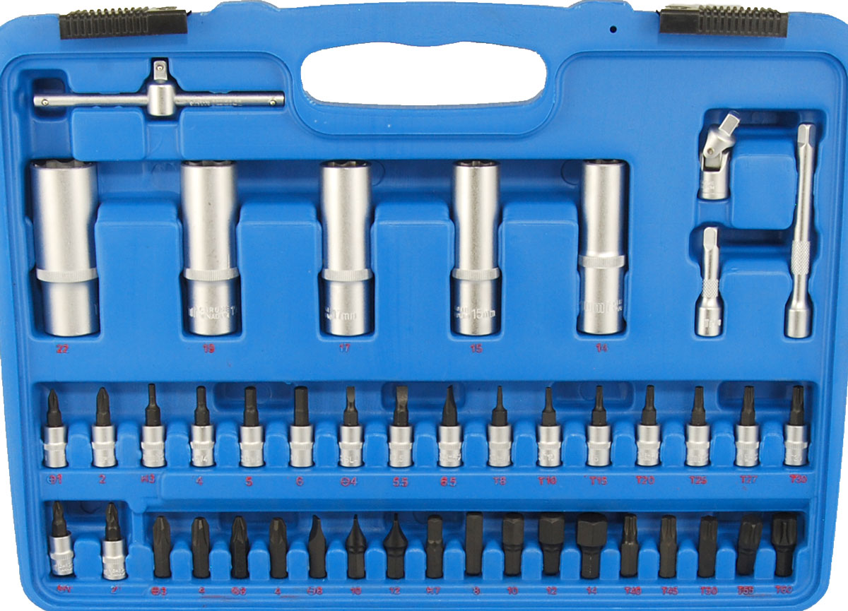 Gola sada 1/4" + 1/2", 4 - 32 mm, S2, 94 dílů, Condor Werkzeug