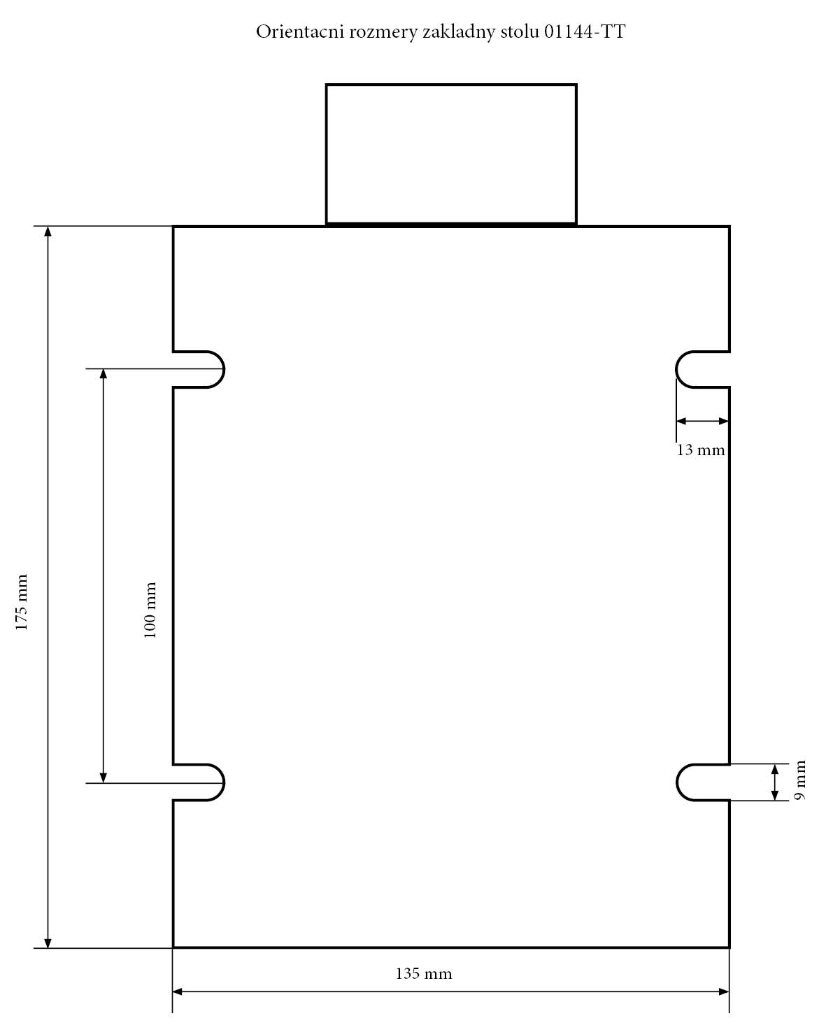 Křížový stůl 190 x 105 mm pro frézování nebo vrtání, 11 kg