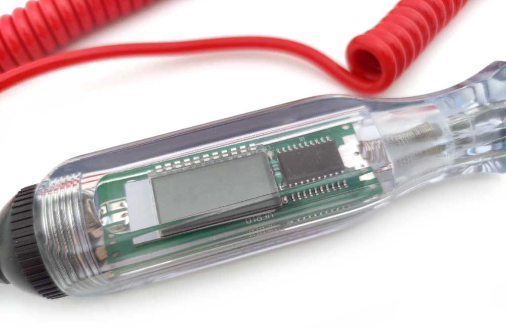 Tester obvodů, digitální LCD širokoúhlý  3 - 49 V, Welzh