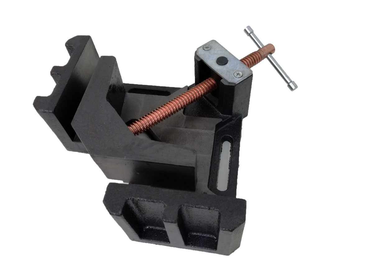 Profesionální litinový úhlový svěrák 100 mm pro svařování v úhlu 90°