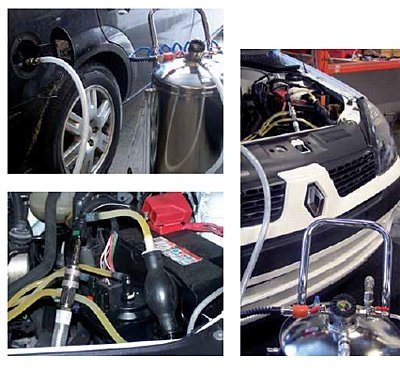 Pneumatická jednotka pro odčerpání paliva, objem 40 l, Welzh