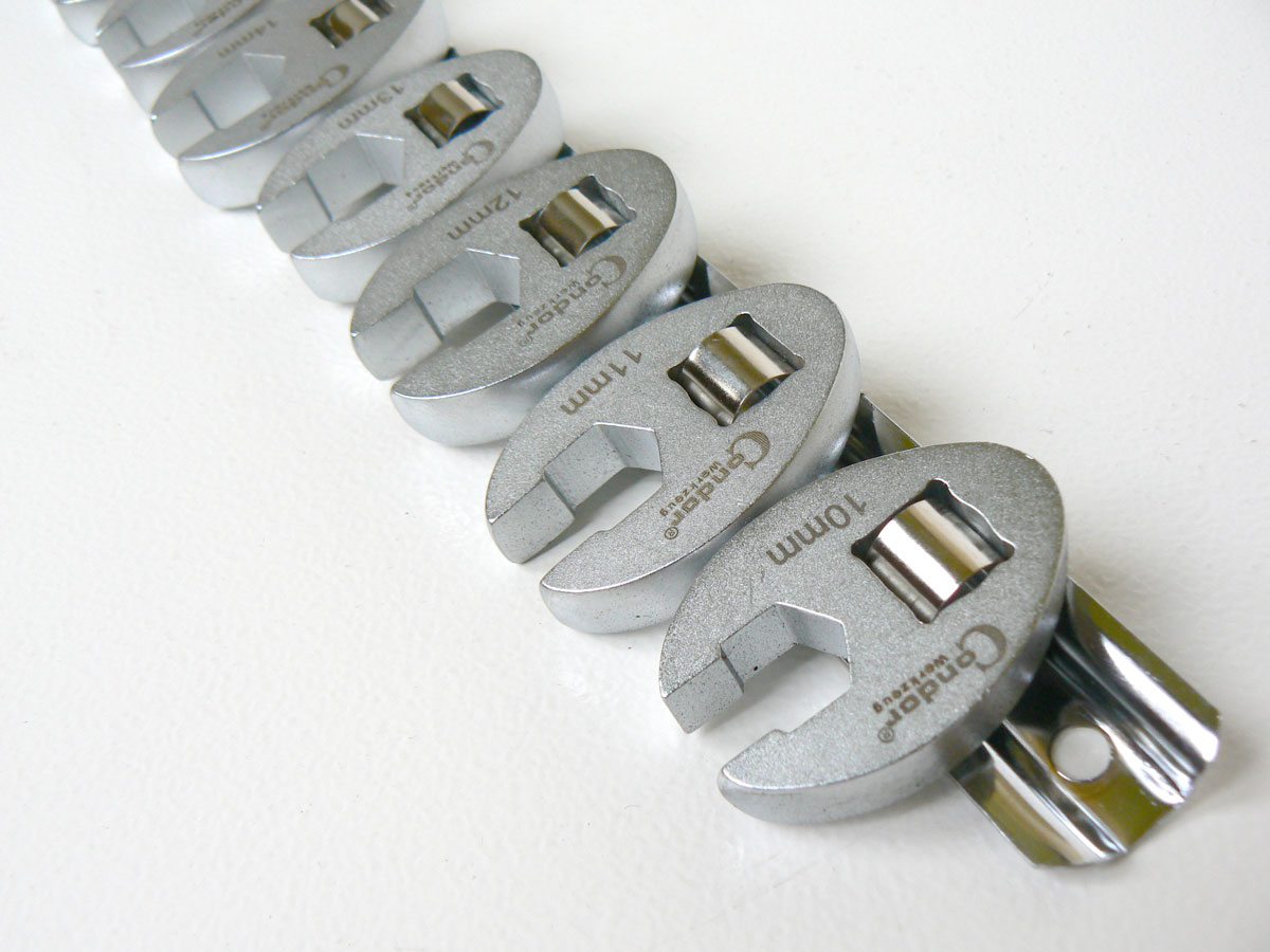 Hlavice 3/8“, klíč otevřený 6 hran 10 - 19 mm, sada 10 dílů, Condor Werkzeug