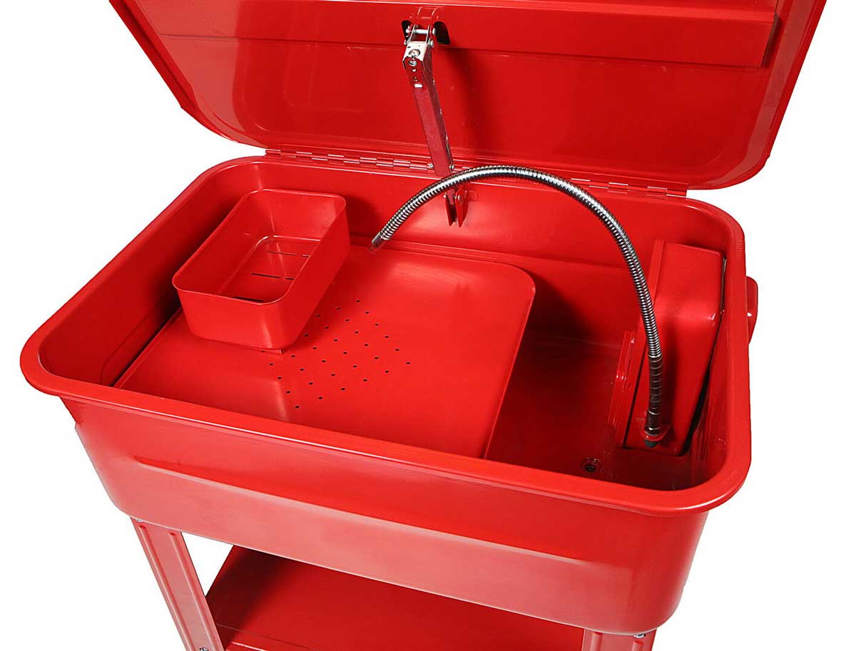 90 l mycí stůl na součástky s elektrickou pumpou, 28 kg